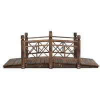 Thumbnail for Gardeon Garden Ornaments Wooden Rustic Bridge Decor Outdoor Decoration Yard