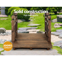 Thumbnail for Gardeon Garden Ornaments Wooden Rustic Bridge Decor Outdoor Decoration Yard