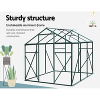 Thumbnail for Greenfingers Greenhouse Aluminum Green House Garden Shed Polycarbonate 1.9x1.9M