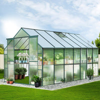 Thumbnail for Greenfingers Aluminium Greenhouse Green House Garden Polycarbonate 4.43X2.44M