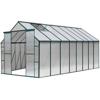 Thumbnail for Greenfingers Aluminium Greenhouse Polycarbonate Green House Garden Shed 5.1x2.44M