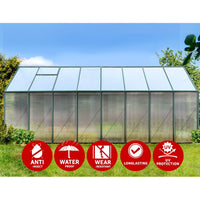 Thumbnail for Greenfingers Aluminium Greenhouse Polycarbonate Green House Garden Shed 5.1x2.44M