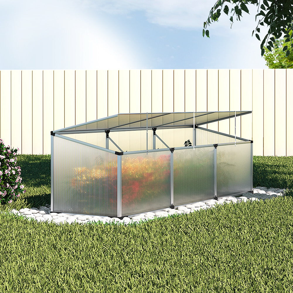 Greenfingers Aluminium Greenhouse 180x50x50 cm Green House Polycarbonate Garden