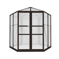 Thumbnail for Greenfingers Greenhouse Aluminium 240x211x232 cm Green House Polycarbonate Shed