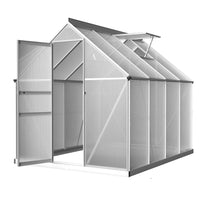 Thumbnail for Greenfingers Greenhouse Aluminium Green House Polycarbonate Garden Shed 2.4x1.9M