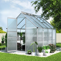 Thumbnail for Greenfingers Greenhouse Aluminium Green House Polycarbonate Garden Shed 2.4x1.9M