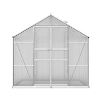 Thumbnail for Greenfingers Aluminium Greenhouse Green House Polycarbonate Garden Shed 2.4x2.5M