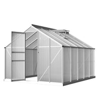 Thumbnail for Greenfingers Greenhouse Aluminium Polycarbonate Green House Garden Shed 3x2.5M