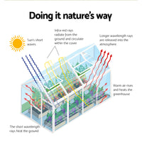 Thumbnail for Greenfingers Greenhouse Aluminium Polycarbonate Green House Garden Shed 3x2.5M