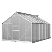 Thumbnail for Greenfingers Greenhouse Aluminium Green House Garden Shed Polycarbonate 3.6x2.5M