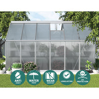 Thumbnail for Greenfingers Greenhouse Aluminium Green House Garden Shed Polycarbonate 3.6x2.5M