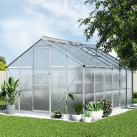 Thumbnail for Greenfingers Greenhouse Aluminium Green House Garden Shed Polycarbonate 3.6x2.5M