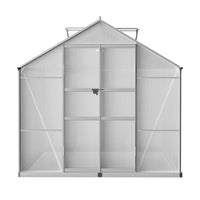 Thumbnail for Greenfingers Aluminium Greenhouse Green House Garden Shed Polycarbonate 3.7x2.5M