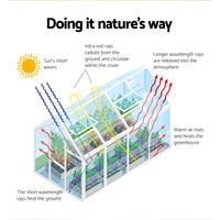 Thumbnail for Greenfingers Aluminium Greenhouse Green House Garden Shed Polycarbonate 3.7x2.5M