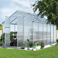 Thumbnail for Greenfingers Aluminium Greenhouse Green House Garden Shed Polycarbonate 3.7x2.5M