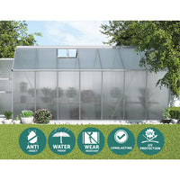 Thumbnail for Greenfingers Greenhouse Aluminium Green House Garden Shed Polycarbonate 4.1x2.5M