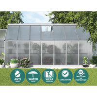 Thumbnail for Greenfingers Greenhouse Aluminium Green House Polycarbonate Garden Shed 4.2x2.5M