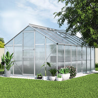 Thumbnail for Greenfingers Greenhouse Aluminium Green House Polycarbonate Garden Shed 4.2x2.5M