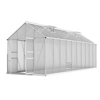 Thumbnail for Greenfingers Greenhouse Aluminium Large Green House Garden Shed 6X2.4M