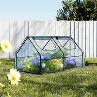 Thumbnail for Greenfingers Greenhouse Flower Garden Shed Frame Tunnel Green House 180x90x90cm