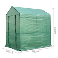 Thumbnail for Greenfingers Greenhouse Garden Shed Green House 1.9X1.2M Storage Plant Lawn