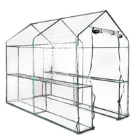 Thumbnail for Greenfingers Greenhouse Garden Shed Green House 1.9X1.2M Storage Greenhouses Clear