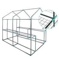 Thumbnail for Greenfingers Greenhouse Garden Shed Green House 1.9X1.2M Storage Greenhouses Clear