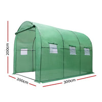 Thumbnail for Greenfingers Greenhouse Garden Shed Green House 3X2X2M Greenhouses Storage Lawn