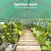 Thumbnail for Greenfingers Greenhouse Walk in Green House Tunnel Plant Garden Shed Dome 9x3x2M