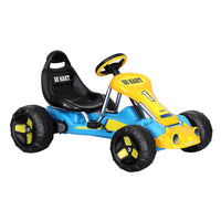 Thumbnail for Rigo Kids Pedal Go Kart Ride On Toys Racing Car Plastic Tyre Blue