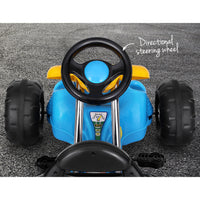 Thumbnail for Rigo Kids Pedal Go Kart Ride On Toys Racing Car Plastic Tyre Blue