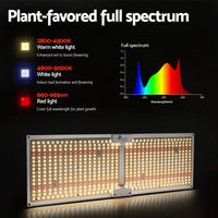 Thumbnail for Greenfingers Max 3000W LED Grow Light Full Spectrum Indoor Veg Flower All Stage