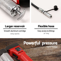 Thumbnail for Giantz 20V Rechargeable Cordless Grease Gun - Red