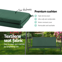 Thumbnail for Gardeon Swing Chair Hammock Outdoor Furniture Garden Canopy Bench Seat Green