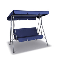 Thumbnail for Gardeon Canopy Swing Chair - Navy