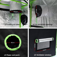 Thumbnail for Greenfingers Grow Tent 120 x 60 x 150cm Hydroponics Indoor Kit Grow System