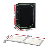 Thumbnail for Greenfingers Grow Tent 2200W LED Grow Light Hydroponic Kits System 1.5x1.5x2M