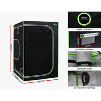 Thumbnail for Greenfingers Grow Tent 2200W LED Grow Light Hydroponic Kits System 1.5x1.5x2M