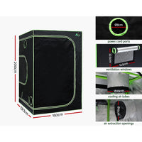 Thumbnail for Greenfingers Grow Tent 4500W LED Grow Light Hydroponic Kits System 1.5x1.5x2M