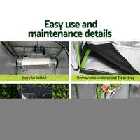 Thumbnail for Greenfingers Grow Tent 2200W LED Grow Light Hydroponic Kit System 2.4x1.2x2M