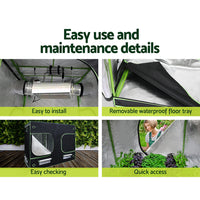 Thumbnail for Greenfingers Grow Tent 4500W LED Grow Light Hydroponics Kits System 2.4x1.2x2M