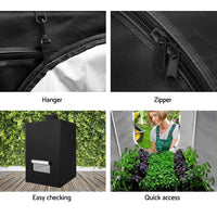 Thumbnail for Greenfingers Hydroponics Grow Tent Kits Hydroponic Grow System Black 60X60X90CM 600D Oxford