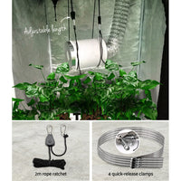 Thumbnail for Greenfingers Hydroponics Grow Tent Ventilation Kit Vent Fan Carbon Filter Duct Ducting 4 inch