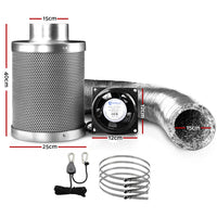 Thumbnail for Greenfingers Ventilation Fan and Active Carbon Filter Ducting Kit