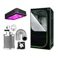 Thumbnail for Greenfingers Grow Tent 600W LED Grow Light 60X60X140cm Mylar 4