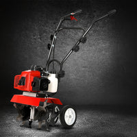 Thumbnail for Giantz 88CC Tiller Rototiller Cultivator 6 Blades Garden Soil Power Rotary Hoe