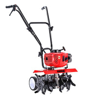 Thumbnail for Giantz 88CC Garden Cultivator Tiller Petrol Rotary Hoe 36 Tines Rototiller