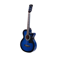 Thumbnail for ALPHA 38 Inch Wooden Acoustic Guitar Blue