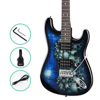 Thumbnail for Alpha Electric Guitar Music String Instrument Rock Blue Carry Bag Steel String