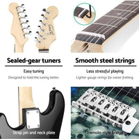 Thumbnail for Alpha Electric Guitar And AMP Music String Instrument Rock Blue Carry Bag Steel String